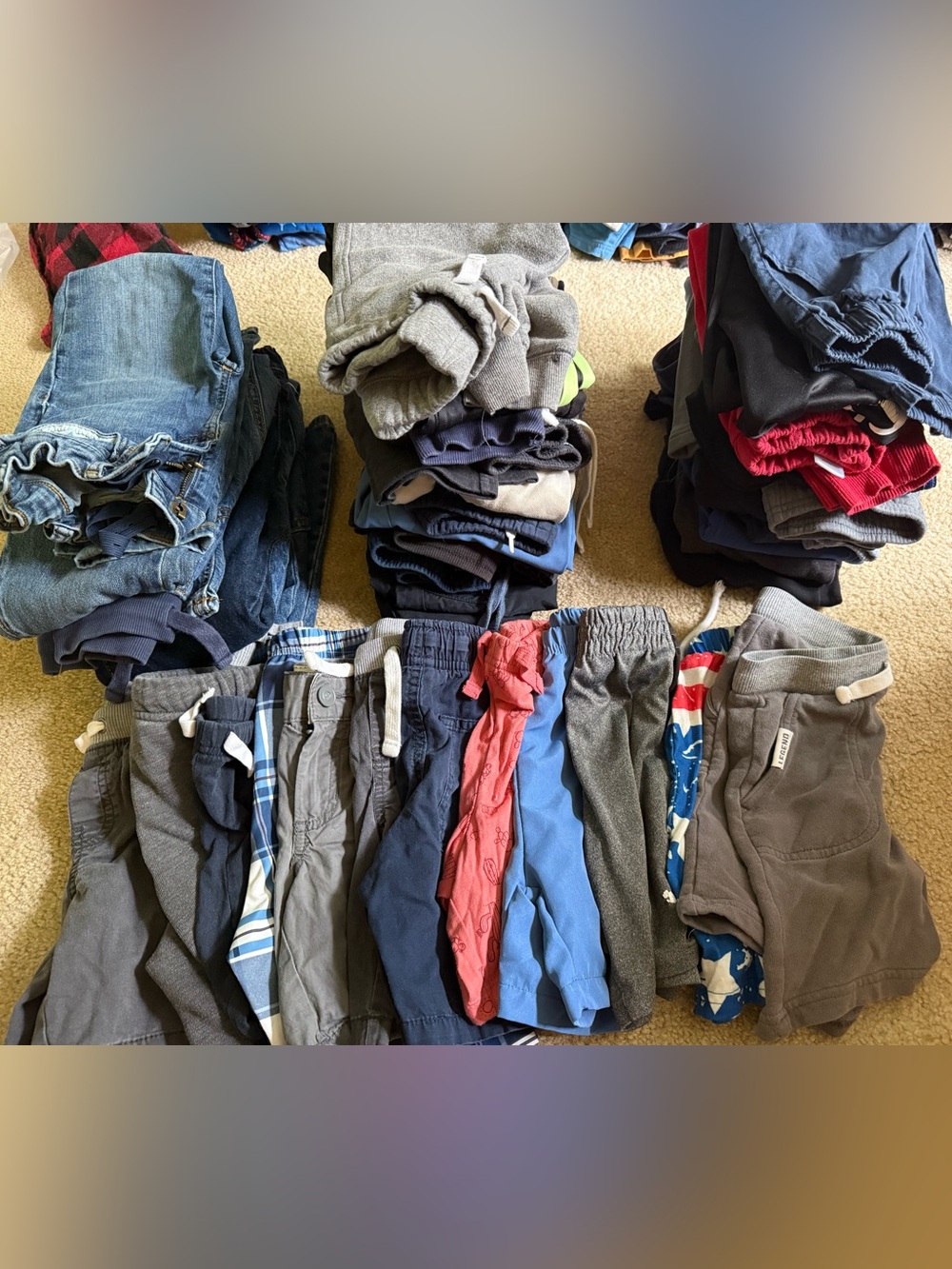 Kids Bottoms - Assorted Gray, Blue, Red and Navy Pants